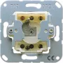 JUNG CD134.18WU atslēgas slēdzis, 2 polu pārslēgs, 250 V AC, 10 A, iedziļinātā montāža, Alpu balts