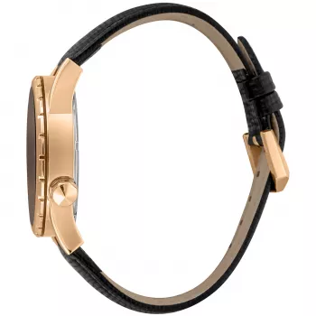 JUST CAVALLI MAN JC1G217L0035 Kvarca analogais pulkstenis 42mm melns ciparnīca nerūsējošā tērauda korpuss melna ādas siksniņa