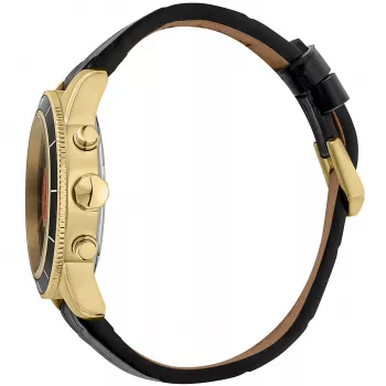 Pulkstenis JUST CAVALLI MAN JC1G215L0025 (42mm) - Melns ciparnīca, ādas siksniņa