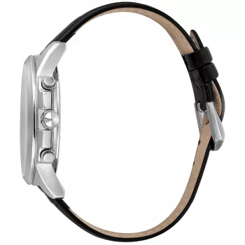 JUST CAVALLI vīriešu kvarca pulkstenis JC1G175L0215 42mm zils ciparnīca ādas siksniņa
