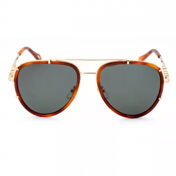 JUST CAVALLI Unisex Sunglasses SJC029V5701GZ Black Frame Grey Gradient Lens 57/17/140 mm