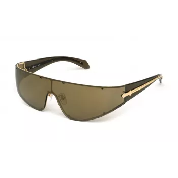 JUST CAVALLI Unisex Saulesbrilles SJC113-99300G Oversized Square Melns Rāmis Pelēks Gradienta Lēcas