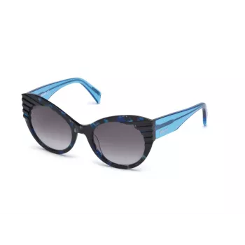JUST CAVALLI WOMAN JC789S-55B Butterfly Sunglasses Havana Brown Gradient 55/21/140 mm