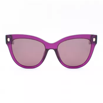 JUST CAVALLI Sieviešu saulesbrilles SJC043-5509FE Butterfly Cat Eye Acetāts Havana Brūns Gradients UV400 55/18/140 mm