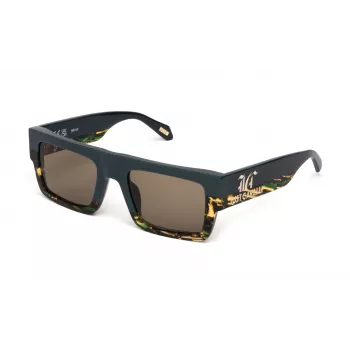 JUST CAVALLI Sieviešu saulesbrilles SJC103V5307RR Melns Acetāts Kvadrātveida Rāmis Pelēks Gradients Lēcas 53mm