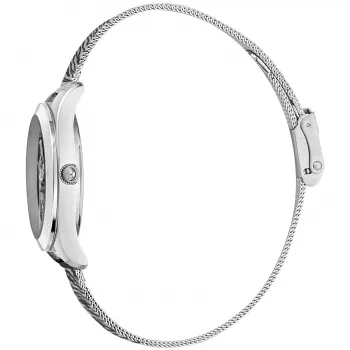 JUST CAVALLI sieviešu pulkstenis JC1L210M0045 32mm Sudraba nerūsējošā tērauda sieta aproce Kvarcijs Analogais