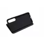 JUST MUST JM Stand Flip Case Samsung Galaxy A35 5G, Melns – PU ādas maciņš ar karšu nodalījumiem un statīvu