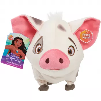 JUST PLAY Disney Moana Walk & Snort Pua Interaktīva Elektroniska Plīša Rotaļlieta