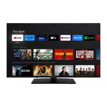 JVC LT-43VUQ3455 43 collu QLED 4K UHD TiVo viedtelevizors ar Dolby Vision & Atmos, trīskāršais uztvērējs