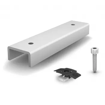 K2 Systems 1006039 RailConnector FlatConnector Set – plakano savienotāju komplekts K2 SolidRail/CrossRail – sudraba