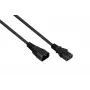 Kabelmeister 3m barošanas kabelis ar leņķa Schuko kontaktdakšu uz IEC C13, 1,0mm², melns SK0130-S030