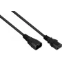 Kabelmeister IEC C14 uz C13 strāvas pagarinātāja kabelis, 2m, melns, 0.75mm² SK1430-S020