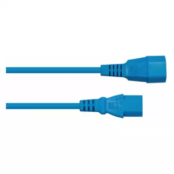 Kabelmeister IEC pagarinātājs C14 uz C13, zils, 0,5 m