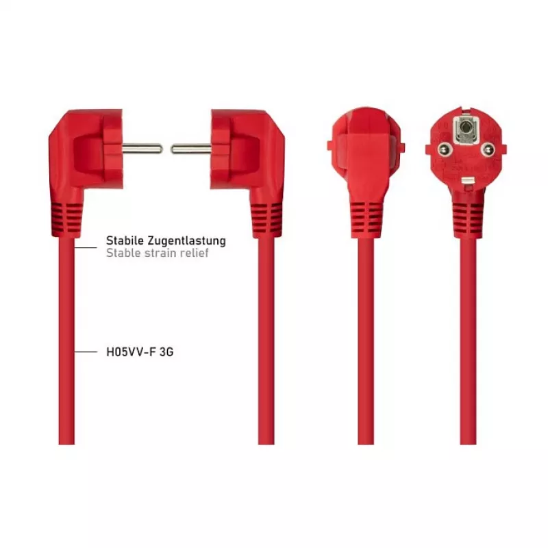 KABELMEISTER SK0190-R018 Barošanas vads Schuko uz IEC C13 1.8m Melns