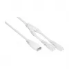 KABELMEISTER SK0877-W003 strāvas sadalītāja kabelis IEC C8 uz 2x IEC C7, 0,3 m, melns