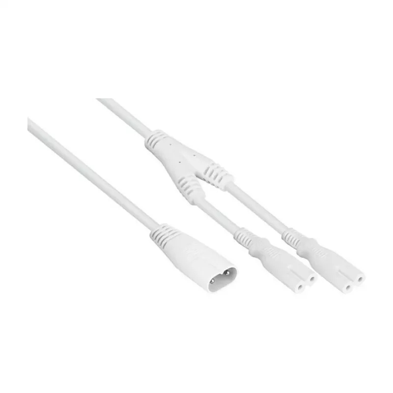 KABELMEISTER SK0877-W003 strāvas sadalītāja kabelis IEC C8 uz 2x IEC C7, 0,3 m, melns