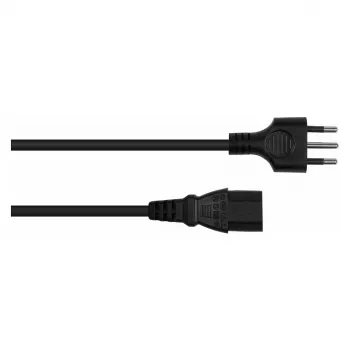 Kabelmeister SK6530-S018 strāvas vads, Itālijas I tipa (CEI 23-16) līdz IEC C13, 1,8 m, melnā krāsā