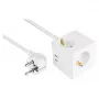kabelmeister Socket Cube 3 Kontaktligzdas ar USB-C un USB-A, Balts, 2m