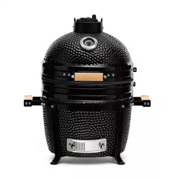 KAMADO BONO MINIMO 15 (40CM) Keramikas kamado grils, 33 cm gatavošanas režģis, spīdīgi melns