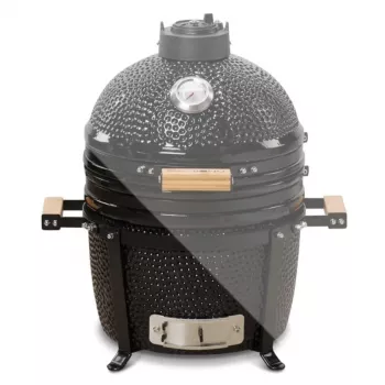 KAMADO BONO MINIMO 15 (40CM) Keramikas kamado grils, 33 cm gatavošanas režģis, spīdīgi melns