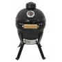 Kamado Bono Picnic Keramikas Grils 13 inch ar ratiņiem, kokogles, melns