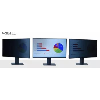 KAPSOLO 2 virzienu noņemams privātuma filtrs 17,0 collu platekrāna monitoram (16:10) - bez rāmja, caurspīdīgs, 30° skata leņķis KAP10698