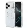 Karl Lagerfeld iPhone 15 Pro MagSafe cietais vāciņš caurspīdīgs ar Karl Script logotipu