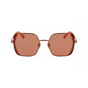 KARL LAGERFELD KL340S-800 Sieviešu saulesbrilles - Melns acetāta rāmis, pelēkas polikarbonāta lēcas, 56 mm