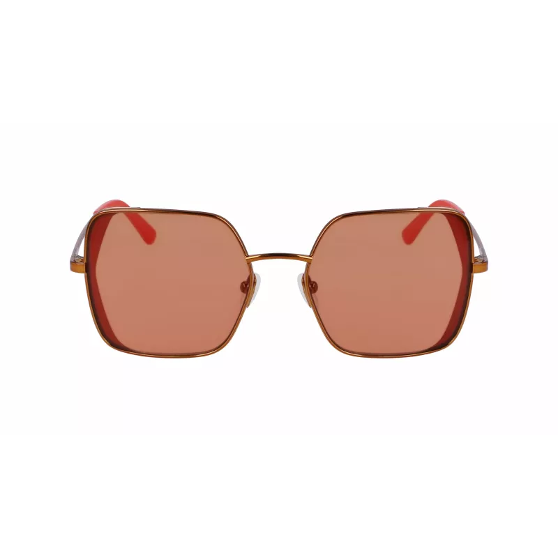 KARL LAGERFELD KL340S-800 Sieviešu saulesbrilles - Melns acetāta rāmis, pelēkas polikarbonāta lēcas, 56 mm