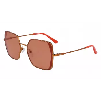 KARL LAGERFELD KL340S-800 Sieviešu saulesbrilles - Melns acetāta rāmis, pelēkas polikarbonāta lēcas, 56 mm