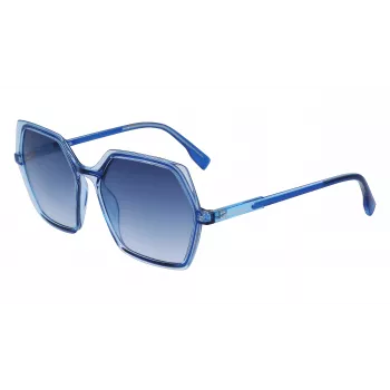KARL LAGERFELD KL6083S-407 Sieviešu kvadrātveida saulesbrilles Havana Brūns Gradients 56mm
