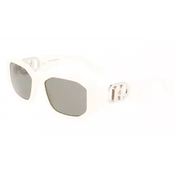 KARL LAGERFELD KL6085S-105 Sieviešu kvadrātveida acetāta saulesbrilles Melna/Pelēka 55/18/140 mm