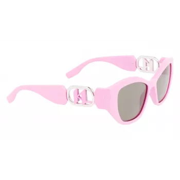 KARL LAGERFELD KL6086S-525 Sieviešu tauriņstila saulesbrilles Havana brūna gradienta 54mm
