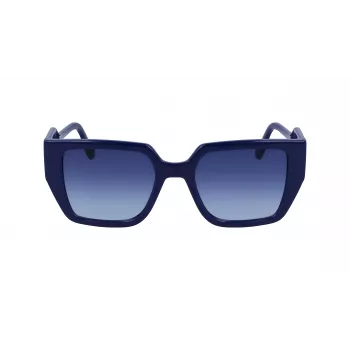 KARL LAGERFELD KL6098S-400 Sieviešu saulesbrilles tumši zils rāmis pelēkas gradienta lēcas 52mm