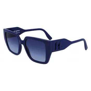KARL LAGERFELD KL6098S-400 Sieviešu saulesbrilles tumši zils rāmis pelēkas gradienta lēcas 52mm