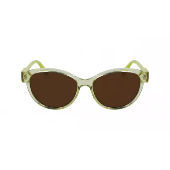 KARL LAGERFELD KL6099S-703 Sieviešu saulesbrilles Havana Brūns Acetāta Rāmis Brūni Gradienta Lēcas 54/15/140 mm