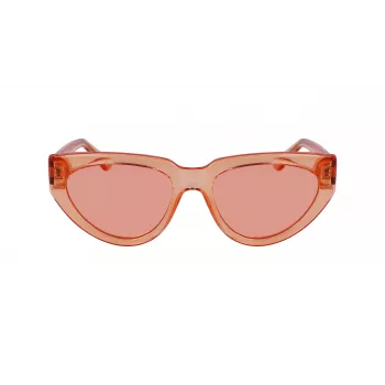 KARL LAGERFELD KL6100S-800 Sieviešu taisnstūra acetāta saulesbrilles Havana Brown Gradient 54/19/140 mm