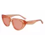 KARL LAGERFELD KL6100S-800 Sieviešu taisnstūra acetāta saulesbrilles Havana Brown Gradient 54/19/140 mm