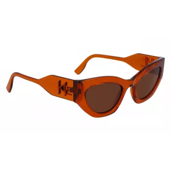 KARL LAGERFELD KL6122S522221 Sieviešu saulesbrilles Havana acetāta rāmis Brūnas lēcas 52mm
