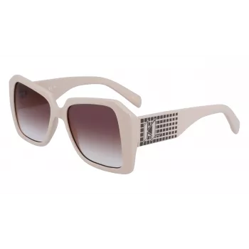 KARL LAGERFELD KL6140S531710 Sieviešu taisnstūra saulesbrilles Melna/Pelēka 53mm