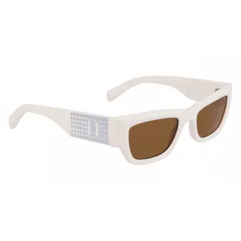 KARL LAGERFELD KL6141S522110 Sieviešu saulesbrilles - Melns rāmis, pelēki gradienta stikli 52/21/140 mm