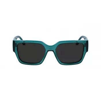 KARL LAGERFELD KL6142S-316 Unisex Taisnstūra Saulesbrilles Havana 55mm