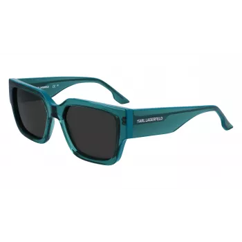 KARL LAGERFELD KL6142S-316 Unisex Taisnstūra Saulesbrilles Havana 55mm