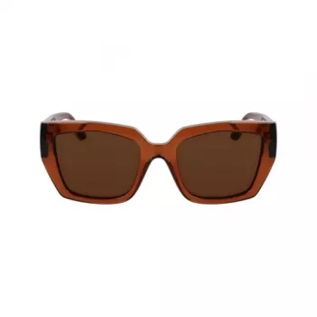 KARL LAGERFELD KL6143S-246 Sieviešu saulesbrilles Havana Brown Tortoise Acetāta rāmis Brūnas gradienta lēcas 53mm