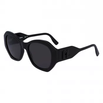 KARL LAGERFELD KL6146SN-1 Sieviešu saulesbrilles - kvadrātveida kaķacs formas acetāta rāmis - UV400 aizsardzība - 54 mm lēcas