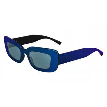 KARL LAGERFELD KL6164S-400 Sieviešu kaķacs formas saulesbrilles, caurspīdīgi zils pelēks gradients 50 mm