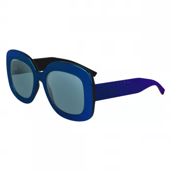 KARL LAGERFELD KL6165S-400 Sieviešu saulesbrilles, kvadrātveida plastmasas rāmis, pelēks gradients, 53/19/140 mm