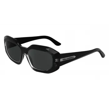 KARL LAGERFELD KL6167S-001 Sieviešu saulesbrilles Melnas Pelēkas 53mm