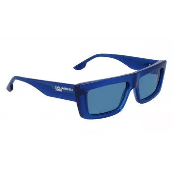 KARL LAGERFELD KLJ6147S Unisex Sauļošanās brilles - Melns rāmis, pelēkas lēcas 56/15/145 mm