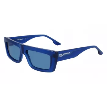 KARL LAGERFELD KLJ6147S Unisex Sauļošanās brilles - Melns rāmis, pelēkas lēcas 56/15/145 mm